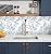 Micpolo Peel and Stick Wallpaper Blue and White Floral Wall Paper for Bedroom Blue Contact Paper for Cabinets Self-Adhesive Removable Wallpaper for Bathroom Kitchen Wall Decor 118" x 17.3"