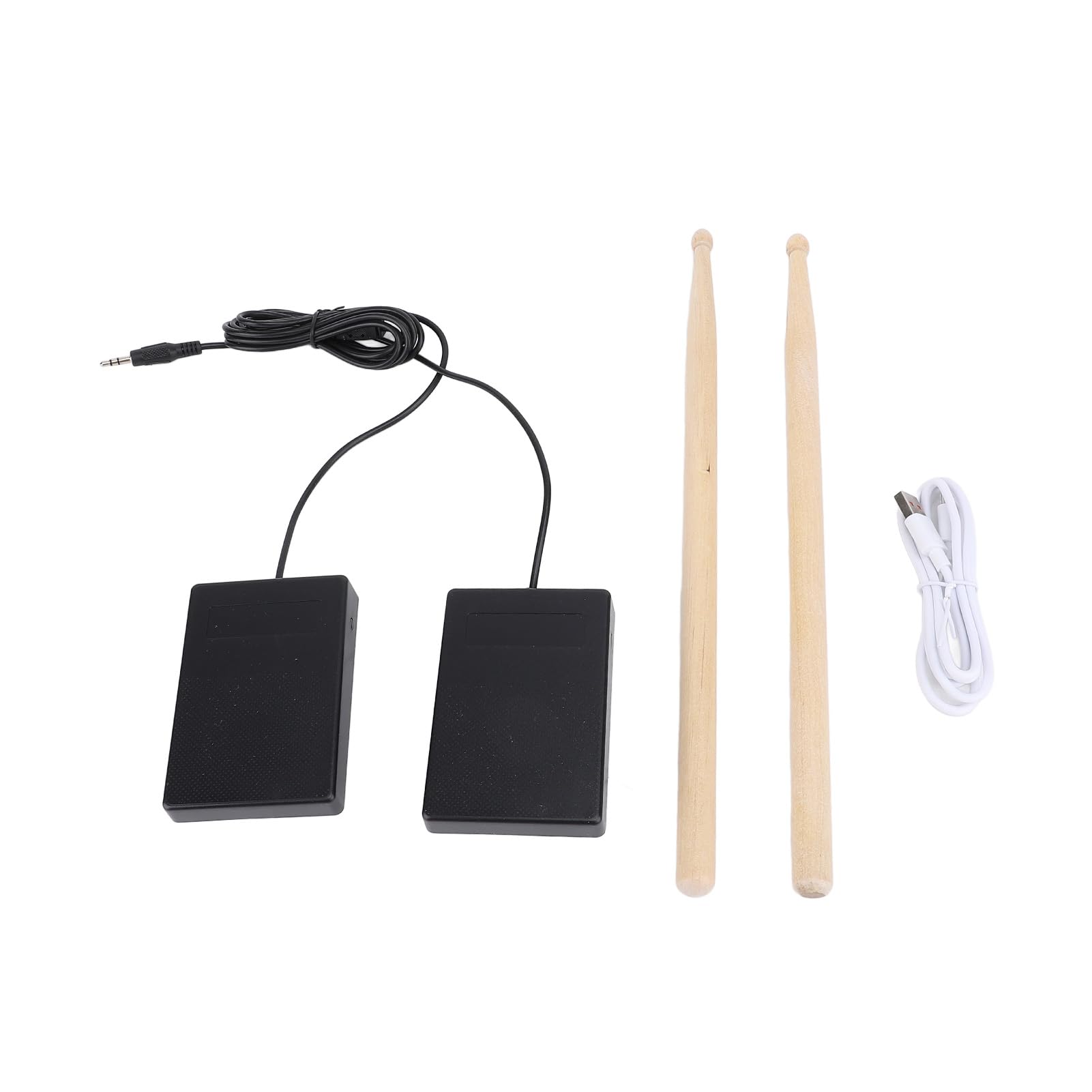 Set Avvolgibile Elettronico, Altoparlante Portatile Ricaricabile Integrato per Batteristi, Amanti della Musica, ABS/silicone