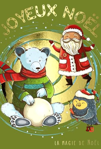 Merry Christmas Santa Claus Card in Shiny Gold with White Envelope, Size 12 x 17.5 cm - Image 2