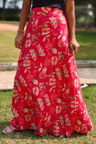 Image of Women's Printed Maxi Wraparound Skirt