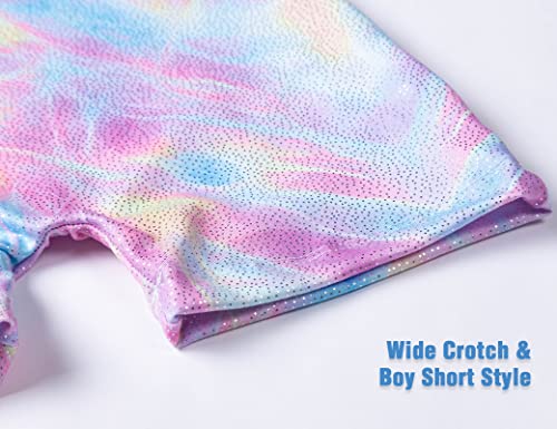 Image of TENVDA Leotards for Girls Gymnastics One Piece Biketard(Multiple Colors) | Sparkly sleeveless unitards