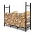 4ft Outdoor Firewood Rack Log Holder,Adjustable Heavy Duty Match Stacking Rack,for Indoor and Outdoor Patio Deck Firewood Storage Organizer