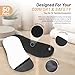 MJI 25 Pairs (50 Feets) Spray Tan Sticky Feet Pads, Disposable Tanning Feet Pads, Black, One-Size-Fits-All Spray Tan Foot Protectors, Non-Slip Adhesive Foot Pads for Salon & Home Tanning