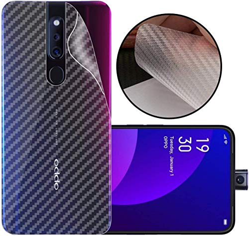 Image of Compatible with Oppo F11 Pro Back Screen Protective Film Carbon Fiber Skin Transparent Screen Guard Sticker