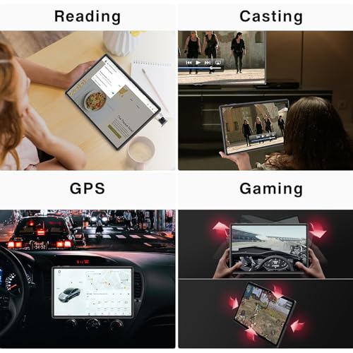 Image of 11 inch Tablet, Android 13 Tablets 16GB+256GB, Octa-Core CPU, 2K 2000 x 1200 IPS Display, Triple Camera, Quad Speakers, 8600mAh Battery, 5G /2.4G WiFi, GPS, Bluetooth 5.0, 1TB Expand with Case -Grey