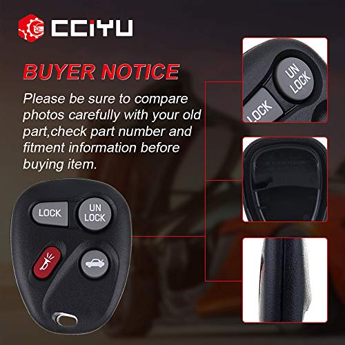 Cciyu Keyless Entry Remote Start Replacement Key Fob Clicker Control Replacement For Chevy For S10 For Blazer Sierra 1500 1500Hd 2500 2500Hd 3500 Abo1502T(1X4B New) #TOP5