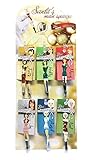 Diva Tweezer Professional Holidays Theme 12-Pack Display Stainless Steel Tips 4'
