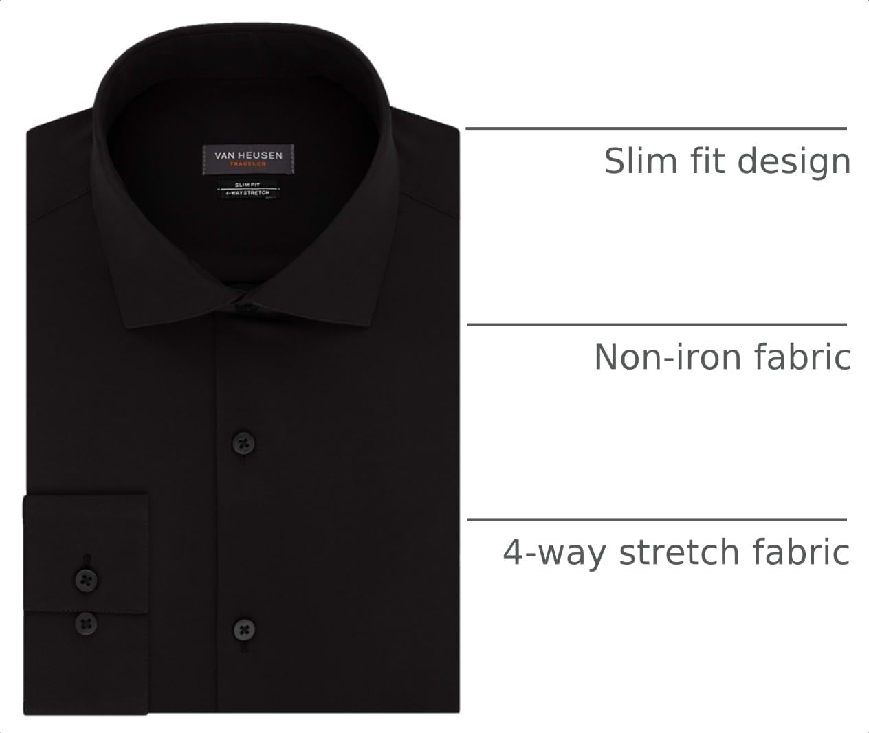 Van Heusen Men's Traveler Stretch