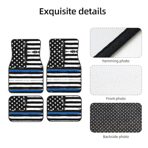 Tapis de voiture universels抗磨损, drapeau USA pour sol protégé - 3