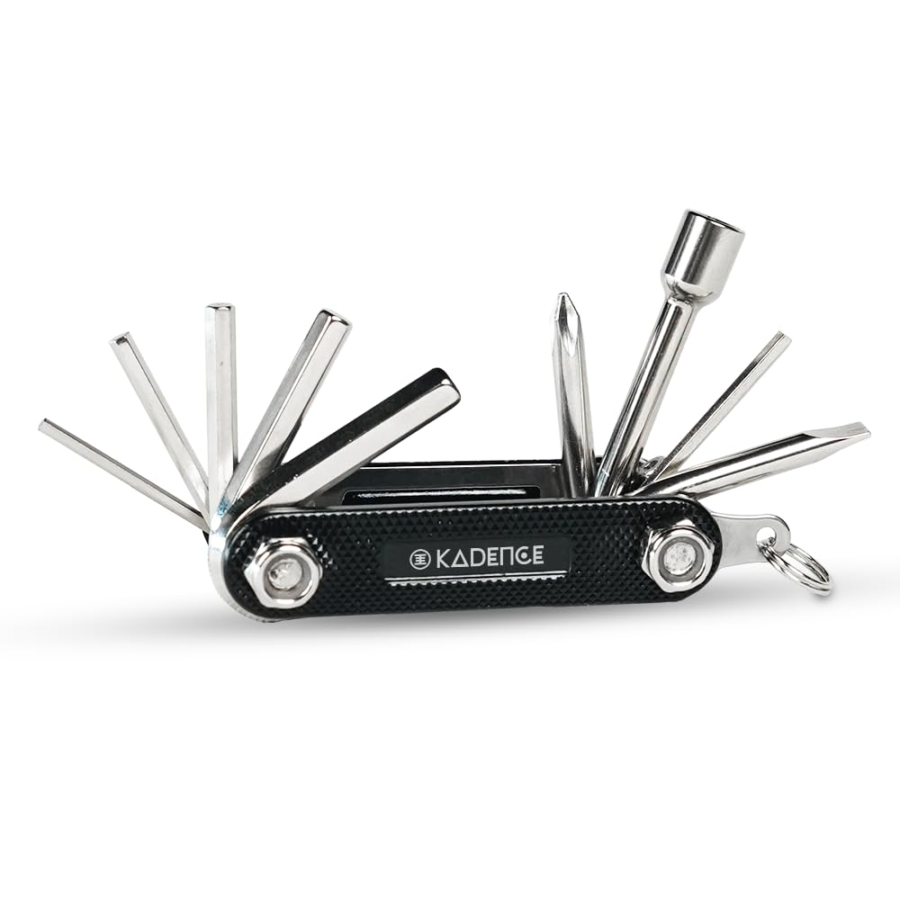 Kadence KAD-MTL 9-in-1 Drum Multi-Tool Kit | Drum Key, Allen Keys & Screwdrivers | Universal Drum Tuning & Repair Tool | Compact Foldable Design | Black-image-17
