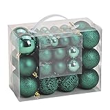 Kinderleichtes Aufhängen der Weihnachtsbaum Kugeln & Schmücken Ihres Christbaums durch bereits montierte Anhänger & integrierte Kordel - Auspacken, Baum schmücken & schon fertig!