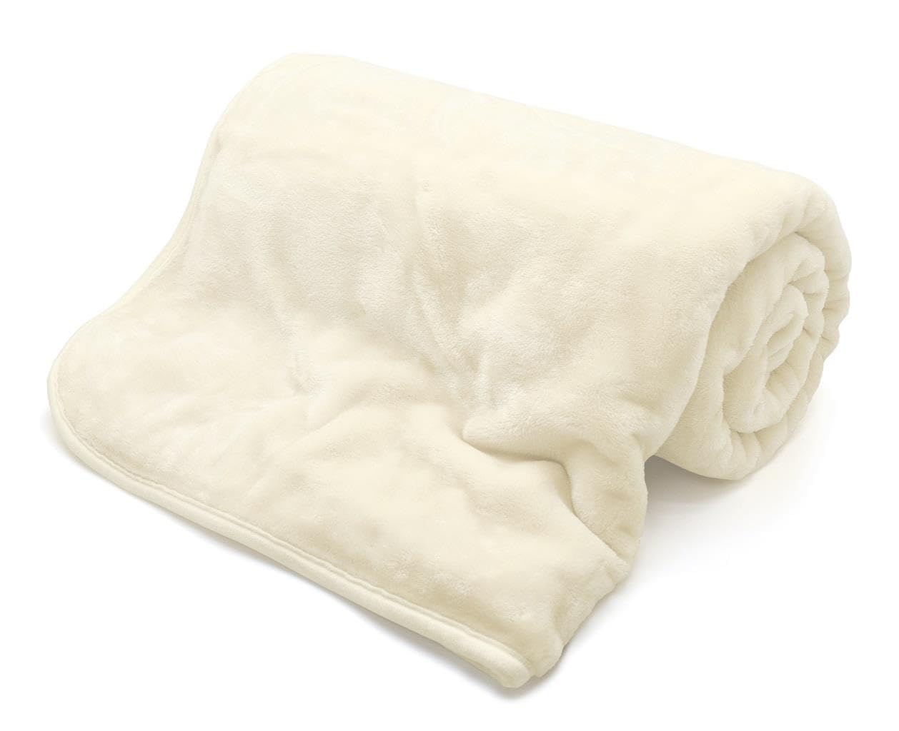 Kampala Hill Mink Blanket/Throw Cream 200 x 240cm