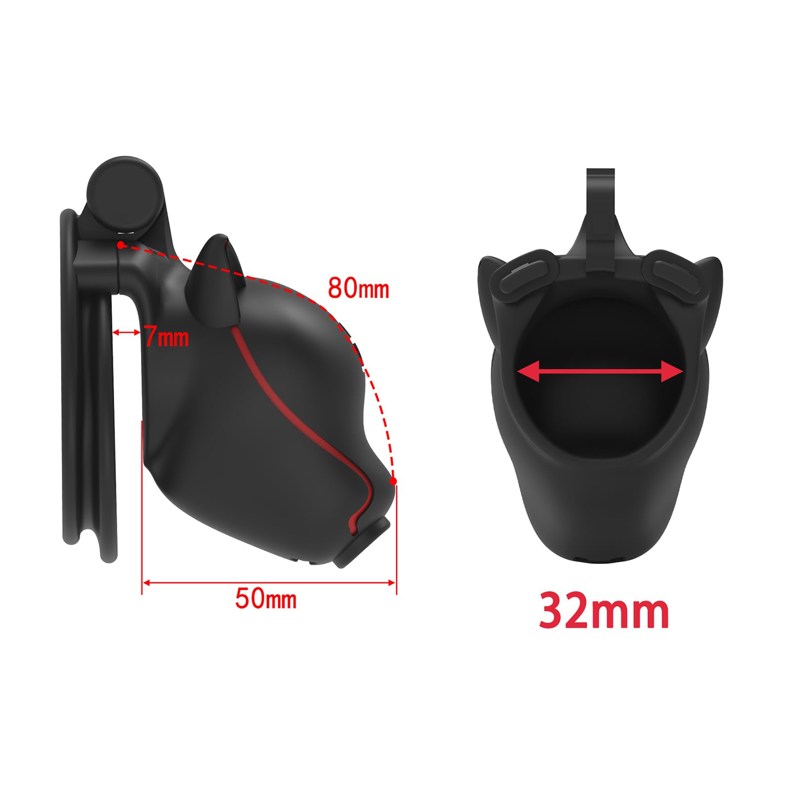 3D resina cabeza de perro jaula de pene BDSM juguete sexual con 4 anillos de polla y 2 llaves, jaula de castidad fetiche conjunto para el pene bondage invertida jaula de castidad (Black,Style-Lock)