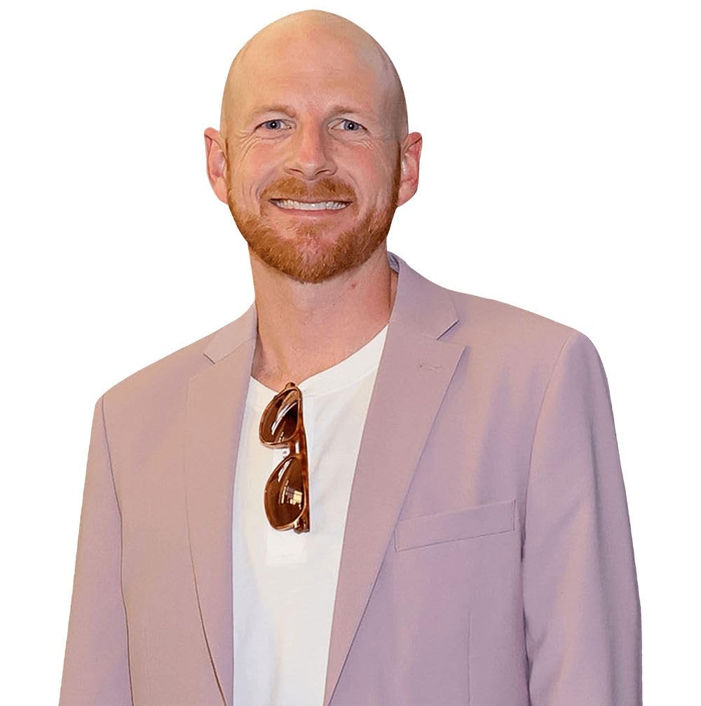 Garrett Hilbert (Purple Suit) Half Body Buddy Cutout