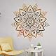KQDRAVINE Wandtattoo Mandala Wandsticker Mandala für Schlafzimmer Wandaufkleber Wandtattoo Wanddeko Wandbild Boho Style Flur Yoga Wanddeko,Pflanzen Blumen Wandaufkleber für Wohnzimmer Küche Fenster