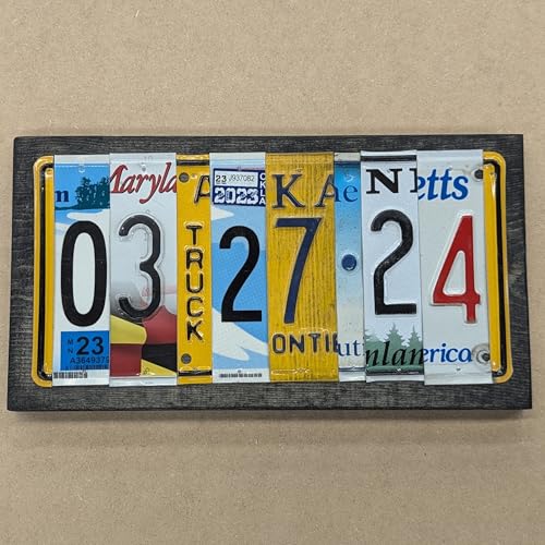 Custom 10th Anniversary Tin License Plate Gift – Personalized Vintage Sign for Couples with Anniversary Date – Unique Keepsake from Farm and Posh - Image 8