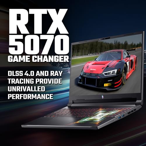 acer Nitro V16 AI ANV16-42 Gaming Laptop - AMD Ryzen AI 9 365, 32GB, 1TB SSD, NVIDIA GeForce RTX 5070, 16" WUXGA 180Hz, Windows 11, Black - Image 5