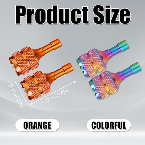 Image of 4pcs Drone Control Sticks, Mini Joystick Replacement Drone Controller Thumb Sticks Drone Joystick Compatible with DJI Mini 3 Pro DJI RC Smart Controller Accessories Parts(Dazzling Color Orange)