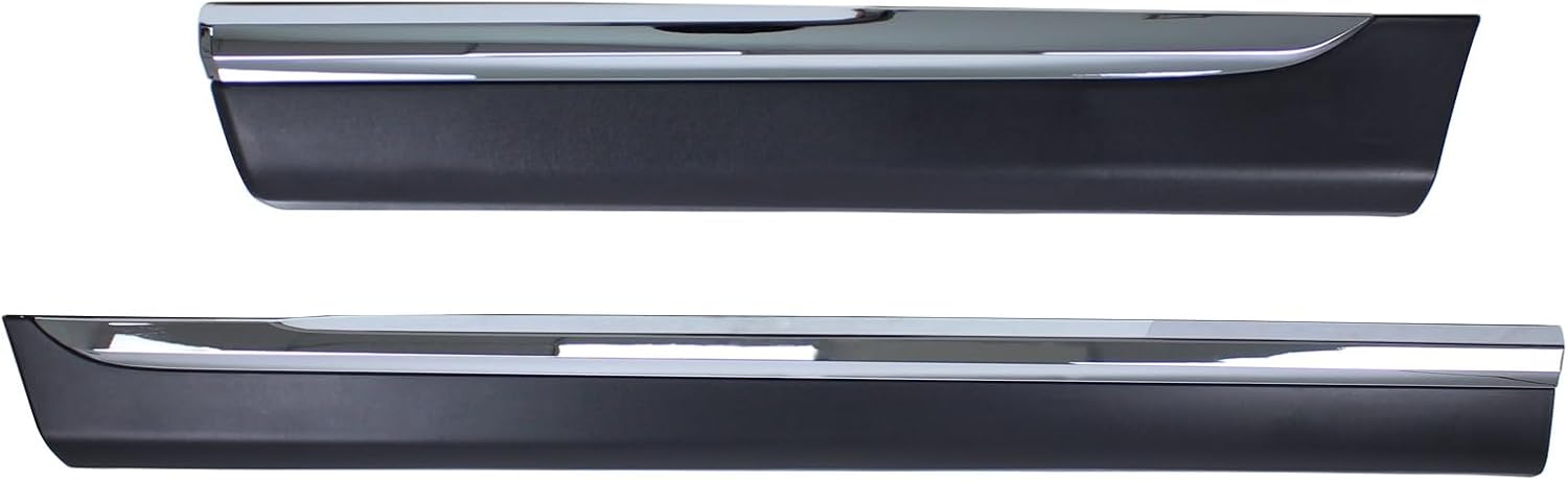 Front and Rear Driver Side Door Lower Molding Trim for Toyota Highlander 2011-2013