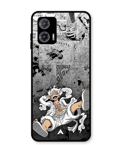 Image of Premium Anime 2 Case for Moto G73 (Glossy Finish) Soft-Touch Metal TPU Back Cover, Shockproof, Designer, Aesthetic Mobile Phone Case