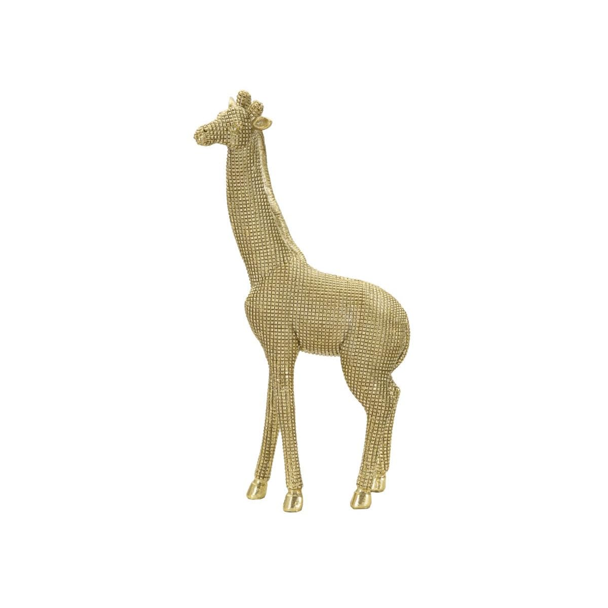 Paris Prix Statuette Déco en Résine Girafe 40cm Or