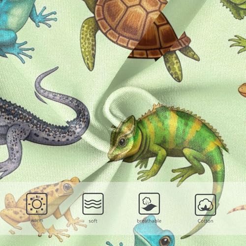 Girls Underwear, Cute Lizards Toddler Girl Panties, Girls Underwear Cotton, 2T–8 Years3