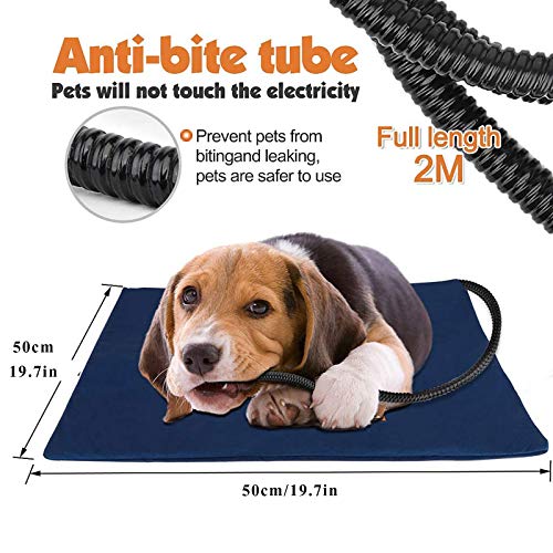 Alfombra térmica eléctrica segura 12V para mascotas medianas y pequeñas miniatura 4