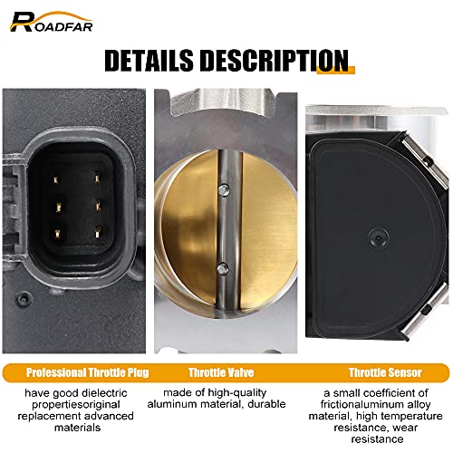 image for ROADFAR Electric Throttle Body S20016 67-3007 12603897 for 2007-2010 f
