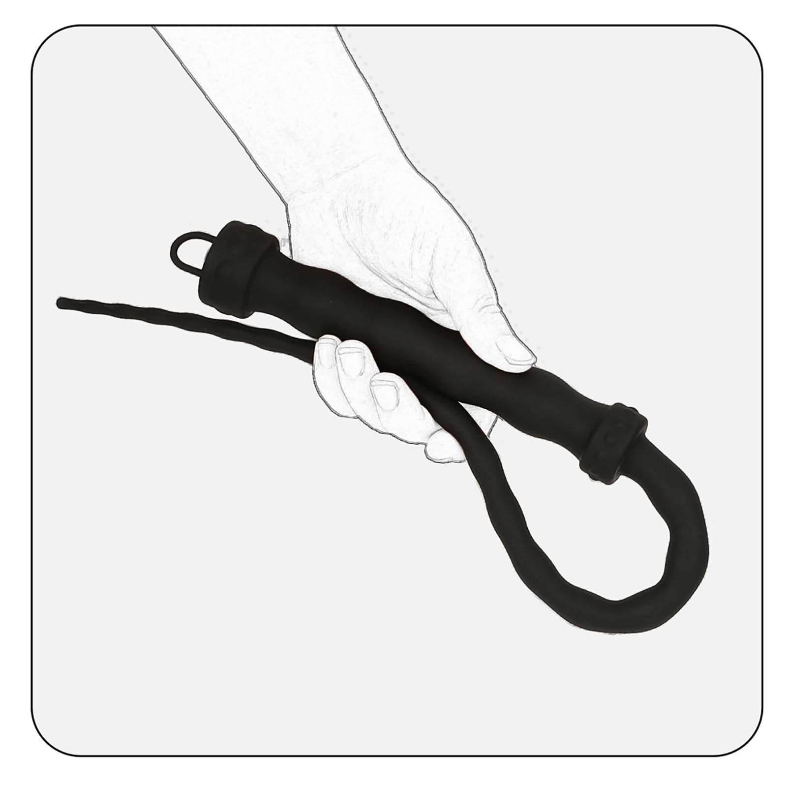 Bdsm Frusta Per Sculacciate SM Frusta E Frustini Silicone Bondage Pagaia Sessuale Cosplay Giocattoli Sessuali Per Coppie (Black)