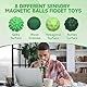 8PCS Magnetic Fidget Balls (8 Stück), Magnetkugeln Stressball Silikon Magnetische Sensorik Bälle Spielzeug, Sensorisches Spielzeug Anti Stress Stimming Sensory Fidget Toys für Erwachsene ADHS (Green)