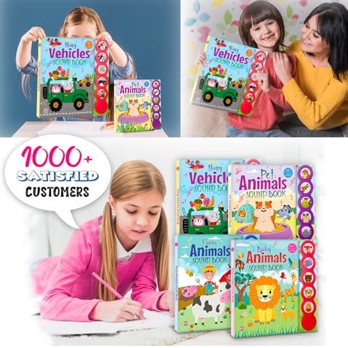 Image of Noisy Vehicles Sound Book, Press & Listen, Interactive Children's Book with Sound Buttons