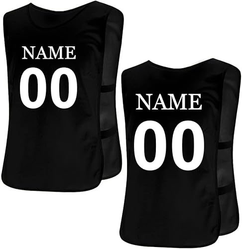 TopTie Chalecos de entrenamiento personalizados Scrimmage Baberos de fútbol Deportes Pinnies Chaleco Voluntario para AdultoJuventud