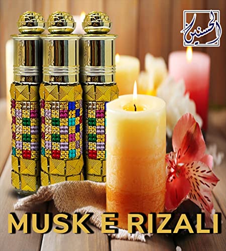 Musk E Rijali Unisex Cologne Perfume Essential Oil Roll-On Attar (Limited Edition) 6Ml Alcohol Free Natural Spicy Perfumes Fragrance | Long Lasting Attar | Gifts For Men Women | (Musk E Rijali) #TOP1