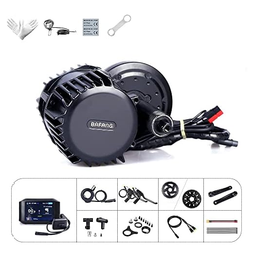 8Fun Bafang 1000 W Mid Drive Kit Bicicleta de montaña a Bicicleta eléctrica Kit de conversión Bicicleta de Carretera Medio Motor BBSHD Kit de Media Unidad