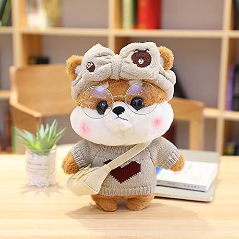 ETXDRFB Plushies,cute plushies shiba inu,realistic toy dog soft toys,cuddly toy plush dog,dog squishy plush toys, dog plush soft toys for girls,30cm Cover