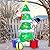 7FT Christmas Inflatables Tree with Santa Claus & Snowman, Lighted Christmas Inflatable Decorations, Giant Xmas Blow up Holiday Decor for Indoor Outdoor, Yard, Garden, Lawn, Home