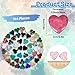 144Pcs Heart Shaped Crystals Stones, 0.8in Worry Stones Bulk Crystals and Healing Stone, Natural Crystal Gemstones Mix-Color Set Crystal Stone for DIY Meditation Decor Gifts Chakra Balancing
