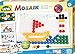 Produktbild Lena 35609 x Mosaik Steckspiel Set mit 120 farbigen Mosaikstecker groß, je 15 mm und Stiftplatte 28 x 19,5 cm, Steckmosaik für Kinder ab 3 Jahre, mit Steckvorlagen Tiere, Blumen und Fahrzeuge, Bunt