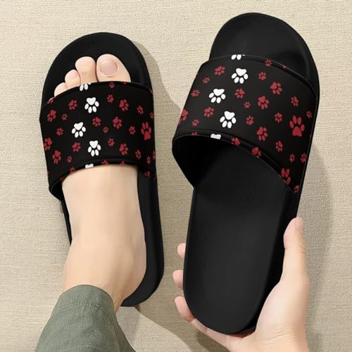 Forchrinse Black Cat Music Note Womens Causal Slide Sandals,Soft Non Slip Open Toe Slippers Flip Flop EVA Flat Sandals3