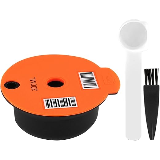 ATORSE Reusable Coffee Capsule Pod Refillable Pod With Brush