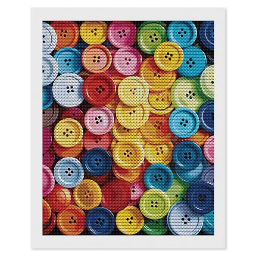 Kit peinture diamant 5D anti-stress toile adhésive strass ronds 40x50