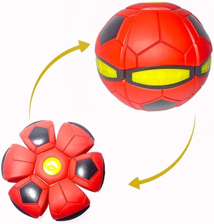 KELLY MILLER UFO Ball Interactive Flying Saucer Ball Pet Training Other Outdoor Kids Toys Magic Ball, Magic Flying Soccer Ball with deformable Outdoor Magic UFO Ball (Multi Color/Color May Vary)