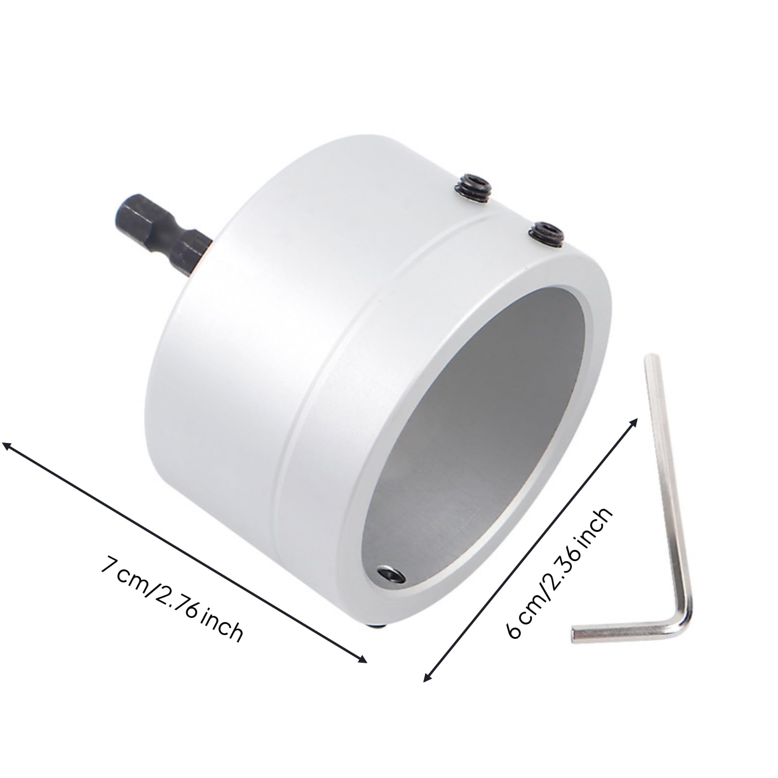 Colcolo Outil d'Ébavurage de Tube pour Perceuse Attache Ébavureur Chanfreineur Fraise à Chanfreiner Fonction Ébavurage Intérieur Extérieur Matériau Alliage