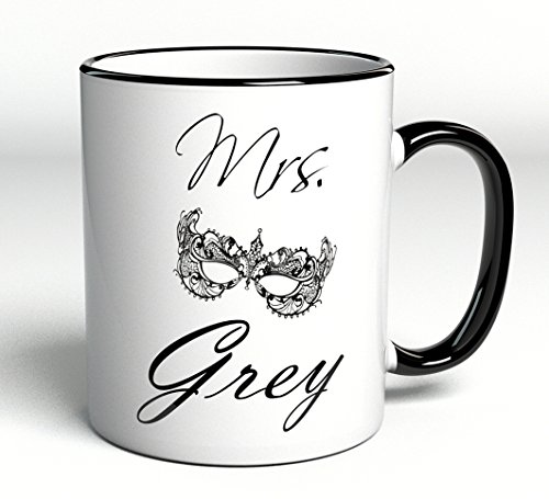 geschenke-fabrik Taza Mrs. Grey  para Fans de Shades of Grey