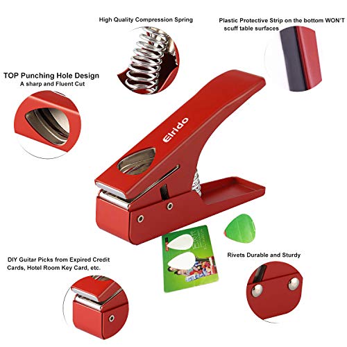 Elrido DIY Médiators de guitare pour faire vos médiators de guitare sans fin avec 2 bandes de médiators et support de… - Les Beatles, Paul McCartney, John Lennon, RIngo Starr, George Harrison Elrido DIY Médiators de guitare pour faire vos médiators de guitare sans fin avec 2 bandes de médiators et support de… – Image 3