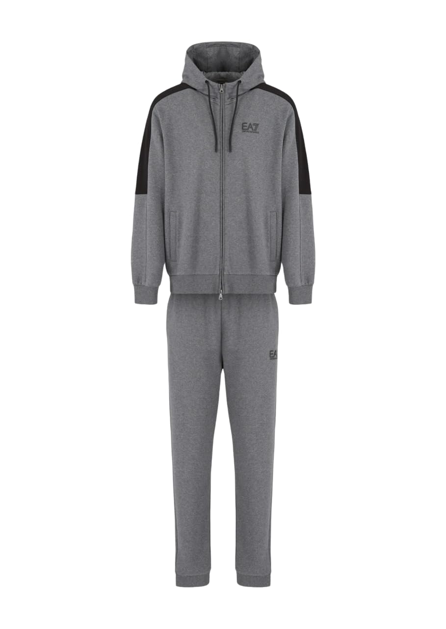 EA7 Uomo Tuta Logo, Grigio, S