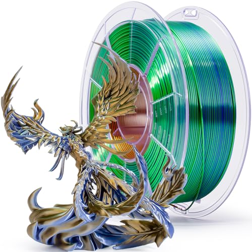 Image of ZIRO PLA Filament 1KG,Silk 3-in-1 Color Co-Extruded Material, Goldern Oasis