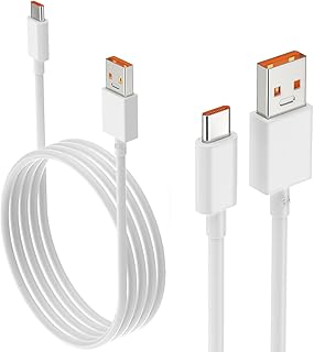 6A for Xiaomi Charger Cable, 120W Hypercharge Turbo USB Type C Fast Charging Cable for Xiaomi 13 12 12t 12s Pro Lite Redmi Note K60 K50 11 11s 12 Plus Poco X5 F4 X4 Gt Black Shark 5 3.3ft/6.6ft Cord