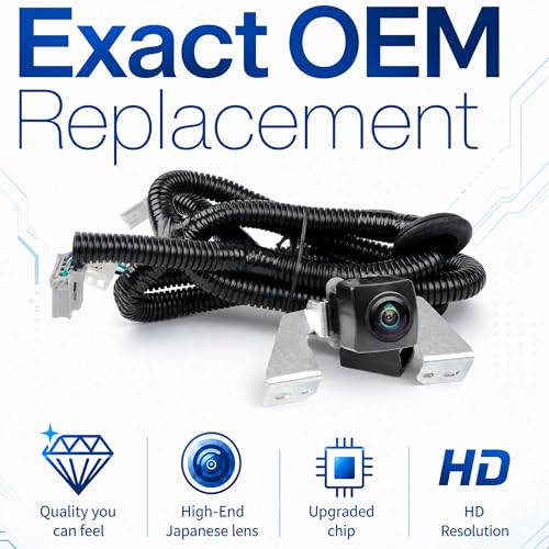Image of No. 39530SZAA01 Rear View Backup Reverse Parking Camera /Rear View Camera | Compatible with Honda Pilot w /Wide Angle (2009-2012) Pilot w /o Wide Angle (2013-2015) [5 Interfaces] Replace#39530-SZA-A01