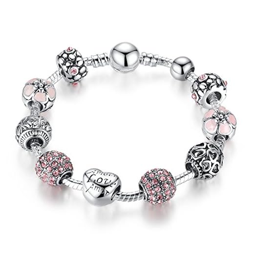 pulsera amor brazalete plata para boda de las mujeres niña cumpleaños